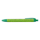 Green Leopard Print Zwarte Inkt Pen (Bovenkant)