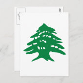 Green Libanon Cedar Briefkaart (Voorkant / Achterkant)