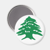 Green Libanon Cedar Magneet (Voorkant / Achterkant)