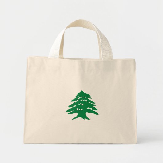 Green Libanon Cedar Mini Tote Bag (Voorkant)