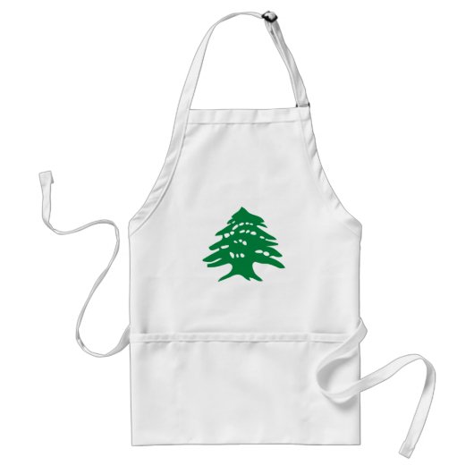 Green Libanon Cedar Standaard Schort (Voorkant)