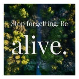 Green Life Perfect Poster