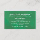 Green Life Visitekaartje (Achterkant)