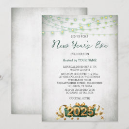 Green Light Cadeau Elegante Nieuwjaarsuitnodiging Save The Date