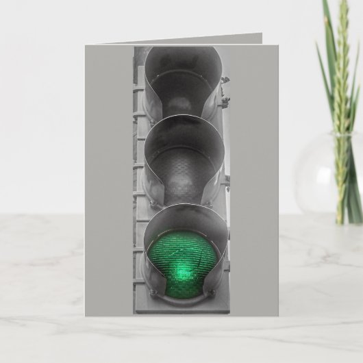 Green LIght Wenskaart Kaart (Voorkant)