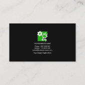 Green Lightning Electrical Strike Electrice Visitekaartje (Achterkant)