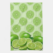 Green Limes Fruit Cuisine Design Serviette de cuis (Vertical)