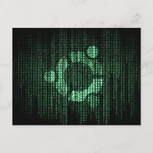 Green Linux-terminal Briefkaart