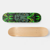 Green Lion Head - Lion Face Skateboard (Horizontaal)