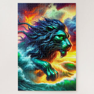 Green Lion Legpuzzel
