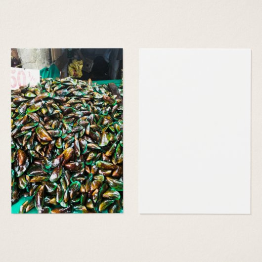 Green Lipped Mussels For Sale Profile Card (Devant & derrière)