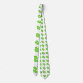 Green Lips - Irish Lipstick Blot St Patrick's Day Stropdas (Achterkant)