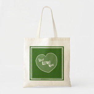 GREEN Live! Liefde! Zonneklep! Sweetie ♥ Heart Can Tote Bag
