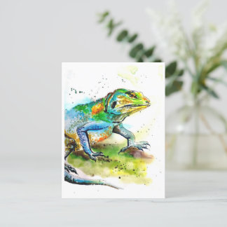 Green Lizard Briefkaart