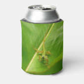 Green Lizard op Green Leaf Blikjeskoeler (Blikje Achterkant)