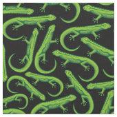 Green Lizard Pattern Stof (Close Up)