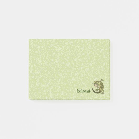 Green Lizard Post-it® Notes (Voorkant)