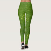 Green Lizard Print Leggings (Achterkant)
