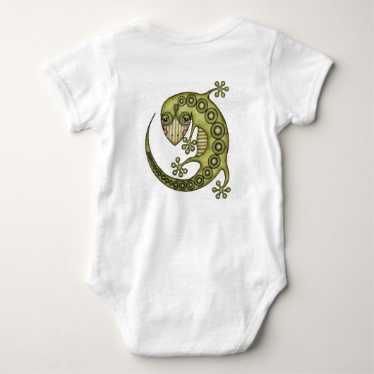 Green Lizard Romper (Achterkant)