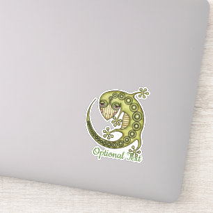 Green Lizard Sticker