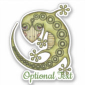 Green Lizard Sticker (Voorkant)