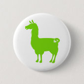 Green Llama-Button Ronde Button 5,7 Cm (Voorkant)