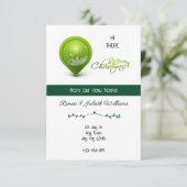 Green Location New Home Announcement Aankondiging (Staand voorkant)