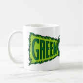 Green Logo Flames Koffiemok (Links)