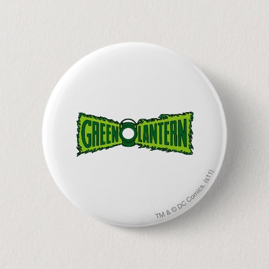 Green Logo Flames Ronde Button 5,7 Cm (Voorkant)