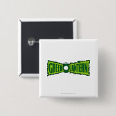 Green Logo Flames Vierkante Button 5,1 Cm (Voorkant /achterkant)