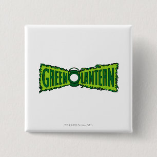 Green Logo Flames Vierkante Button 5,1 Cm