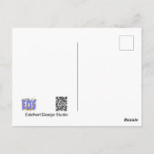 Green Lorikeet Santa KerstBriefkaart Briefkaart (Achterkant)