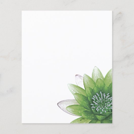 Green Lotus Flyer (Voorkant)