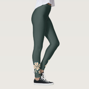 Green Lucky Shamrock Clover St. Patrick's Day Legg Leggings