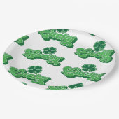 Green Lucky St. Patrick's Day Paper Borden Papieren Bordje (Gekanteld)