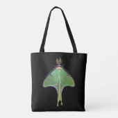 Green Luna Moth Animal Canvas tas (Achterkant)
