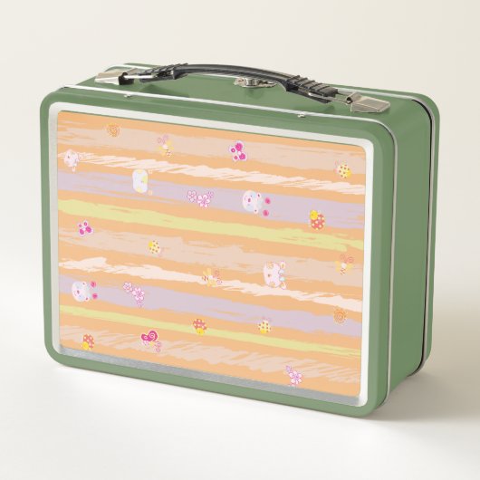 Green Lunch Box – Baby Joy & Creatures Pastel (Dos)