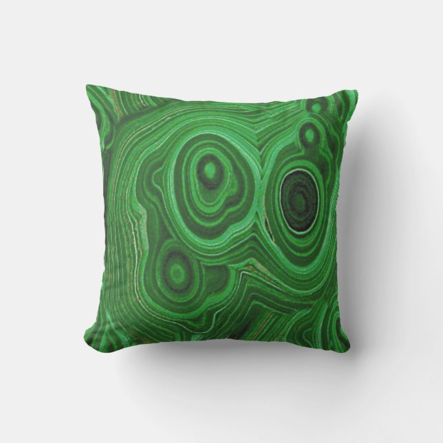 GREEN MALACHITE GEM STONE KUSSEN (Voorkant)
