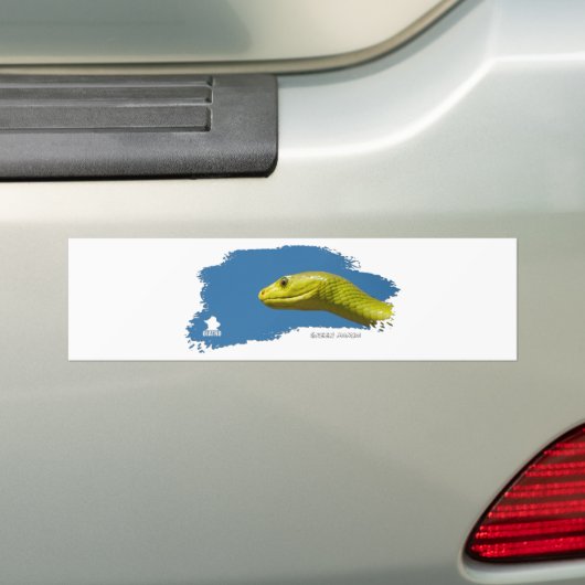 Green Mamba 01 Bumpersticker (Op auto)