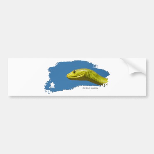 Green Mamba 01 Bumpersticker (Voorkant)
