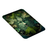 Green Man Mandala Fantasy Art Magneet (Rechterzijde)