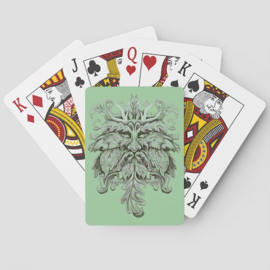 Green Man Silver Speelkaarten (Achterkant)