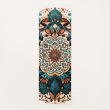 Green Mandala Harmony Yoga Mat (één zijde)