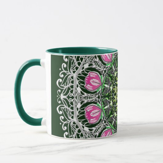 Green Mandala mok Roos (Links)