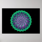 Green Mandala Poster (Voorkant)