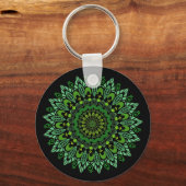 Green Mandala Sleutelhanger (Voorkant)