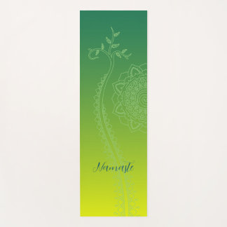 Green Mandala Yoga Mat