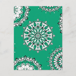 Green Mandalas 2 Briefkaart