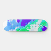 Green Marble Colored Pour Skateboard (Horizontaal)