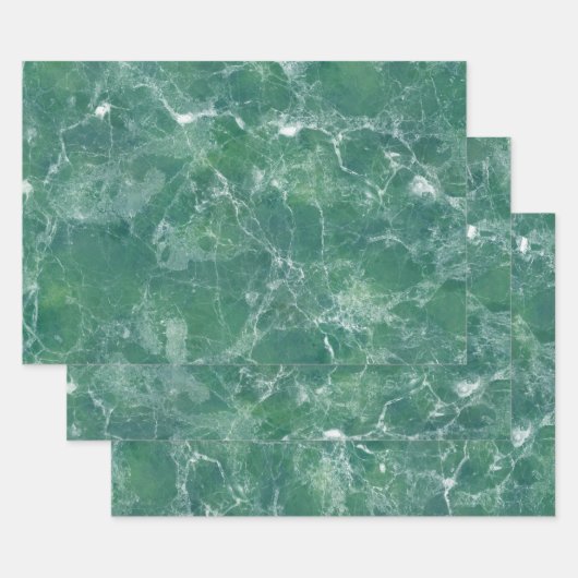 Green Marble Inpakpapier Vel (Set)